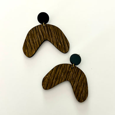The Tilde Earrings - WOOD