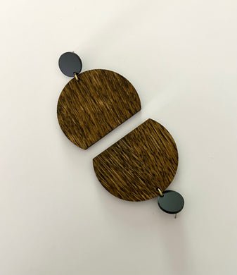 The Käla Earrings (Large)- WOOD