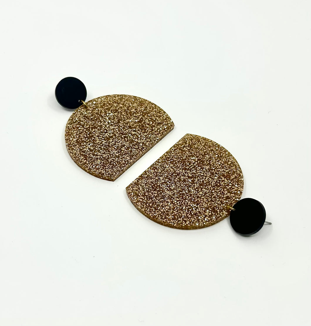 The Käla Earrings / large - GLITTER