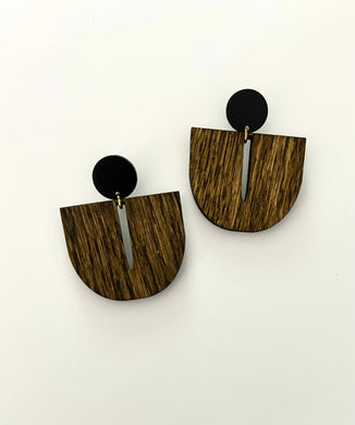 The Billie Earrings - WOOD
