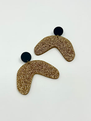 The Tilde Earrings / Small - GLITTER