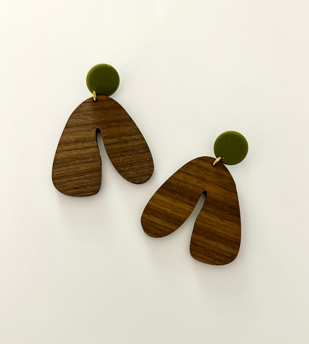 The Løtta Earrings - WOOD