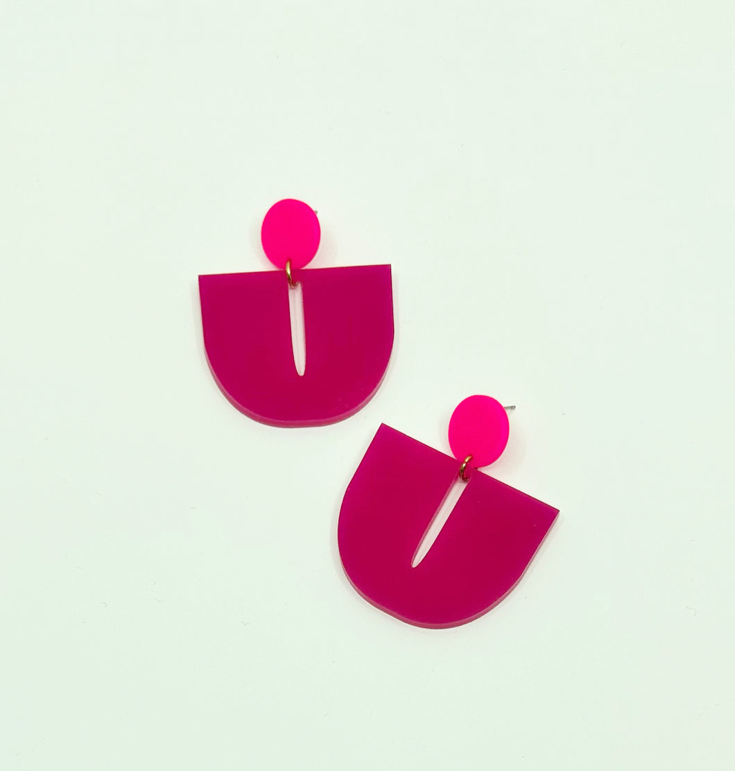 The Billie Earrings-Cherry